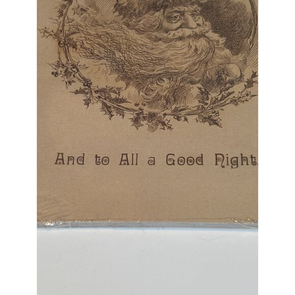 Vintage Hallmark Holiday Postcards Set Of 10 Santa Claus Design "A Merry Christm - Picture 5 of 5